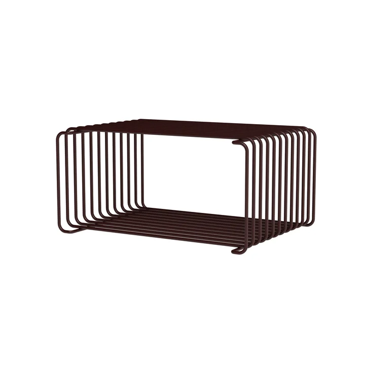 Montana - Panton Wire Half Height Shelf 25.7 cm, black-red