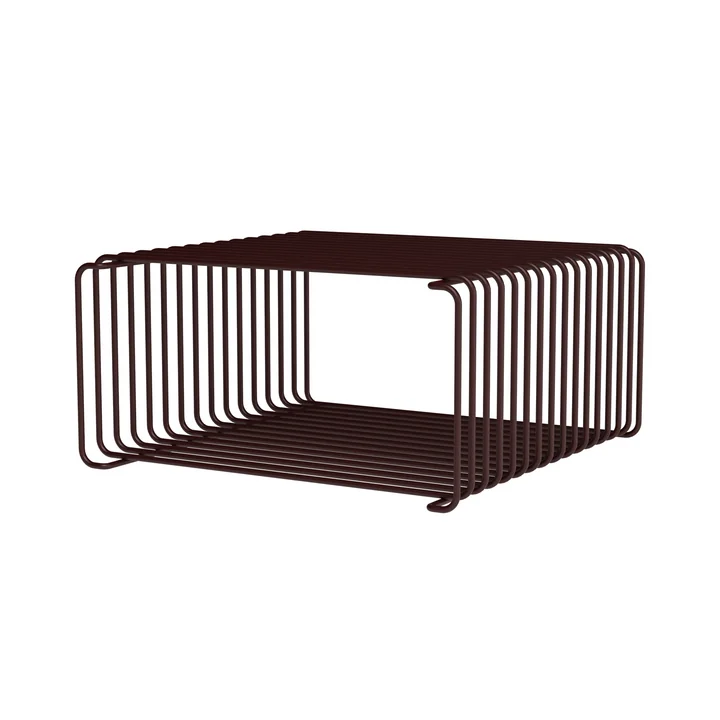Montana - Panton Wire Half Height Shelf 34.8 cm, black-red