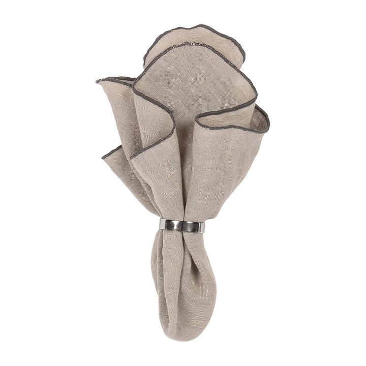 Broste Copenhagen - Gracie napkin, 45 x 45 cm, taupe warm grey