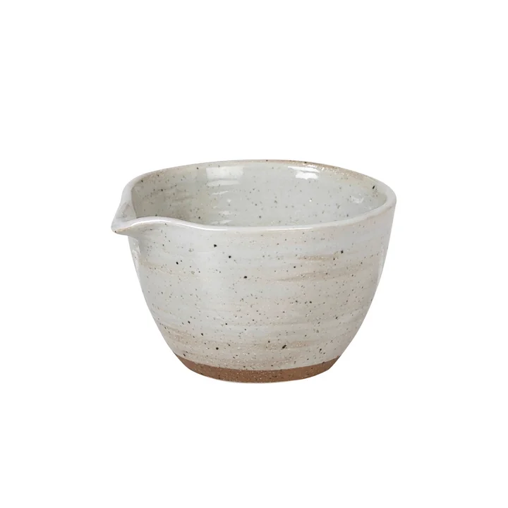 Broste Copenhagen - Grød Bowl with spout, Ø 7.5 x H 4.4 cm, sand