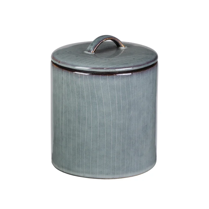 Broste Copenhagen - Nordic Sea tin with lid, 1 l, soft blue