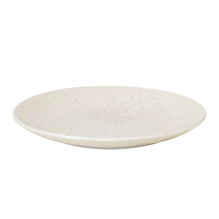 Broste Copenhagen - Nordic Vanilla Dinner plate, Ø 31 x 3.3 cm, cream white