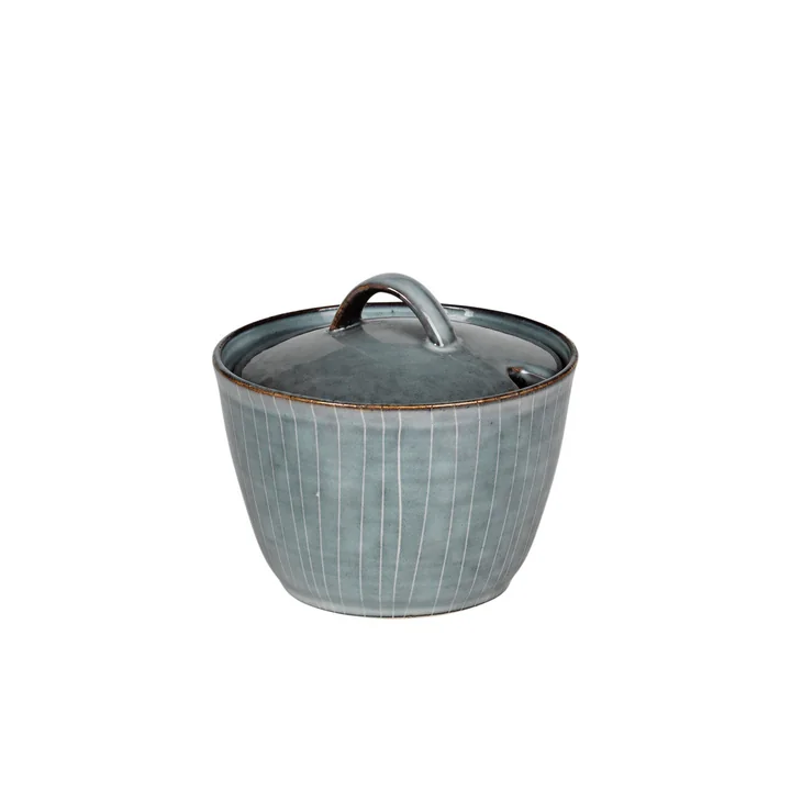 Broste Copenhagen - Nordic Sea sugar bowl, soft blue