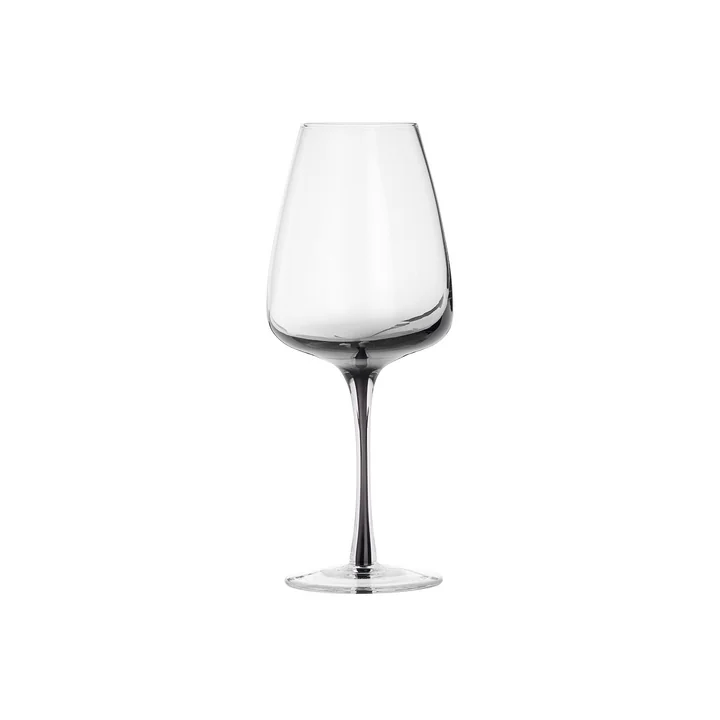 Broste Copenhagen - Smoke White wine glass 400 ml, gray