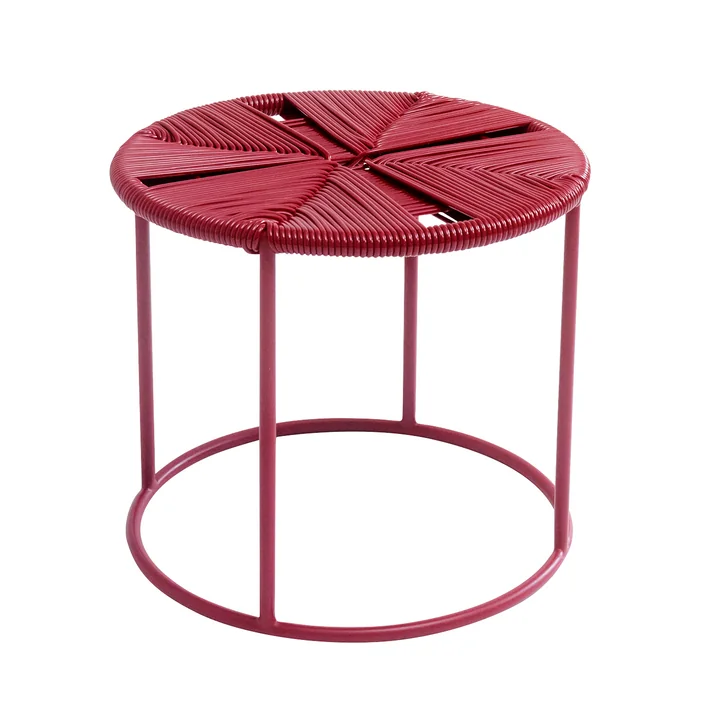 Acapulco Design - The Side Table, mesita, CDMX_3, burgundy red