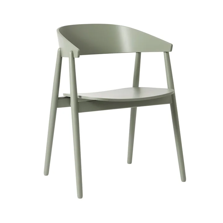 Andersen Furniture - AC2 Chair, beech / green RAL 7033 lacquered