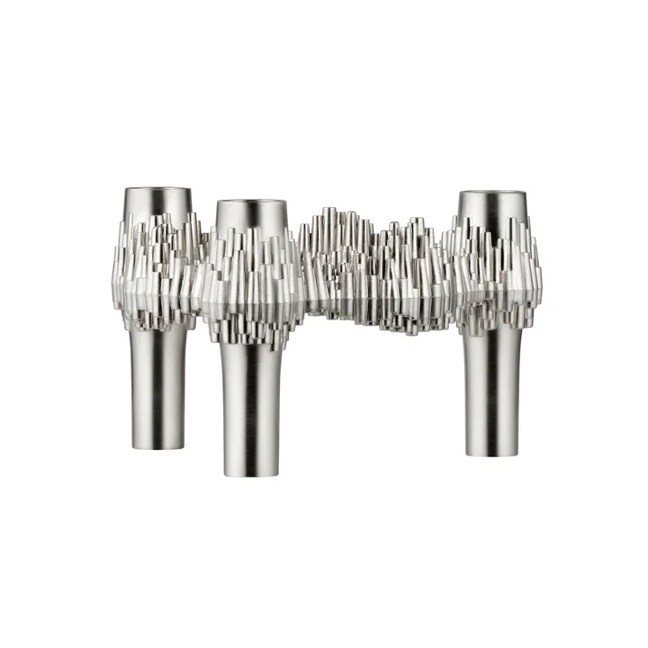 Stoff Nagel - Quist Candle holder, brushed chrome