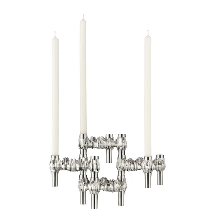 Stoff Nagel - Quist Candle holder, brushed chrome