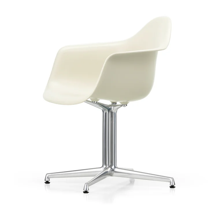 Vitra - Eames Plastic Armchair DAL RE, polished / pebble (felt glides basic dark)