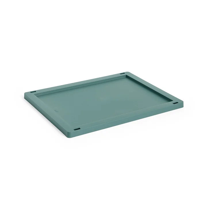 HAY - Colour Crate Lid M, plastic, dark green