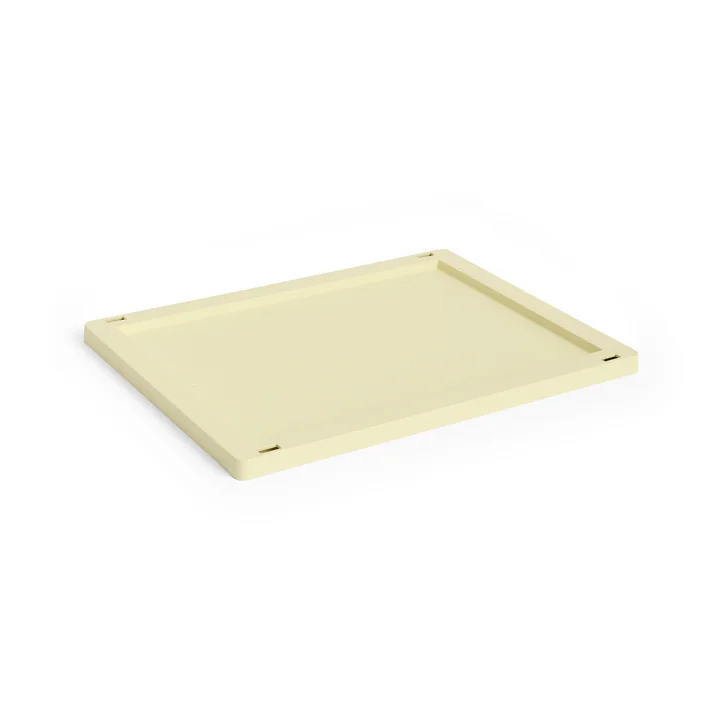 HAY - Colour Crate Lid M, plastic, light yellow