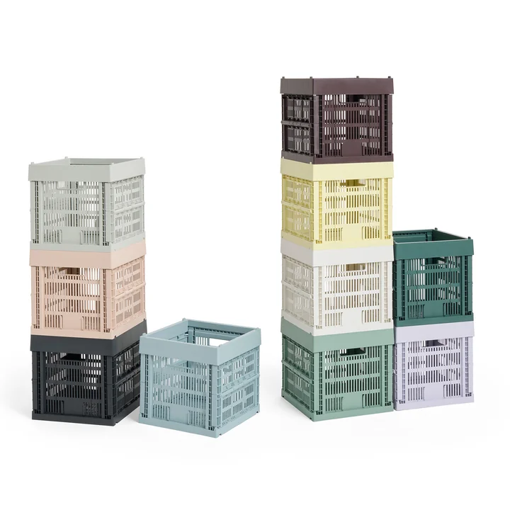 HAY - Colour Crate basket Cube, 29.5 x 29.5 cm, recycled