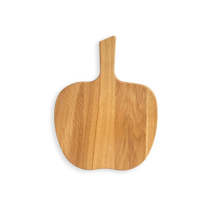 side by side - Sweet and sour apple cutting board, 28.5 x 21 cm, natural oak