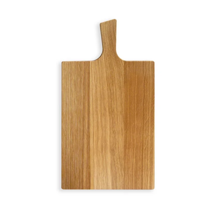 side by side - Sweet and sour rectangular chopping board, 35.5 x 19 cm, natural oak