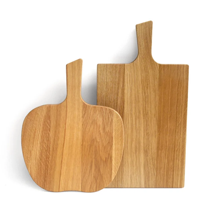 side by side - Sweet and sour cutting board, natural oak (set of 2)