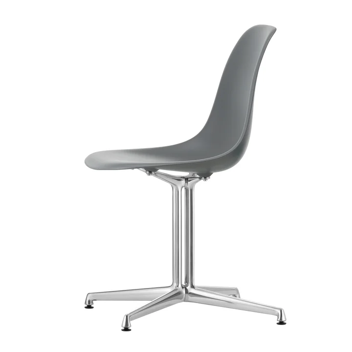 Vitra - Eames Plastic Side Chair DSL RE, polished / granite gray