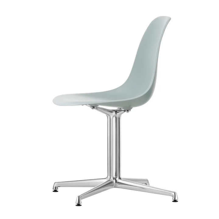 Vitra - Eames Plastic Side Chair DSL RE, polished / light gray