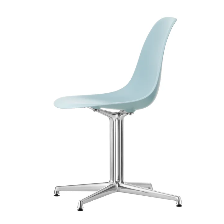 Vitra - Eames Plastic Side Chair DSL RE, polished / ice gray