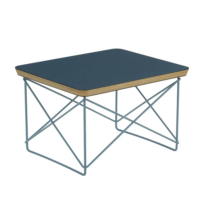 Vitra - Eames Occasional Table LTR , linoleum smoke blue / sky blue
