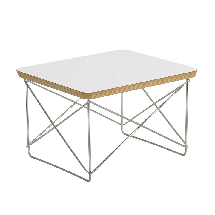 Vitra - Eames Occasional Table LTR , HPL white / stainless steel