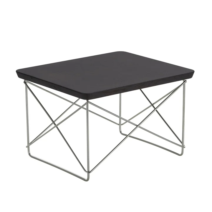 Vitra - Eames Occasional Table LTR , dark oak / stainless steel