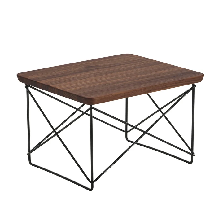 Vitra - Eames Occasional Table LTR , walnut / basic dark