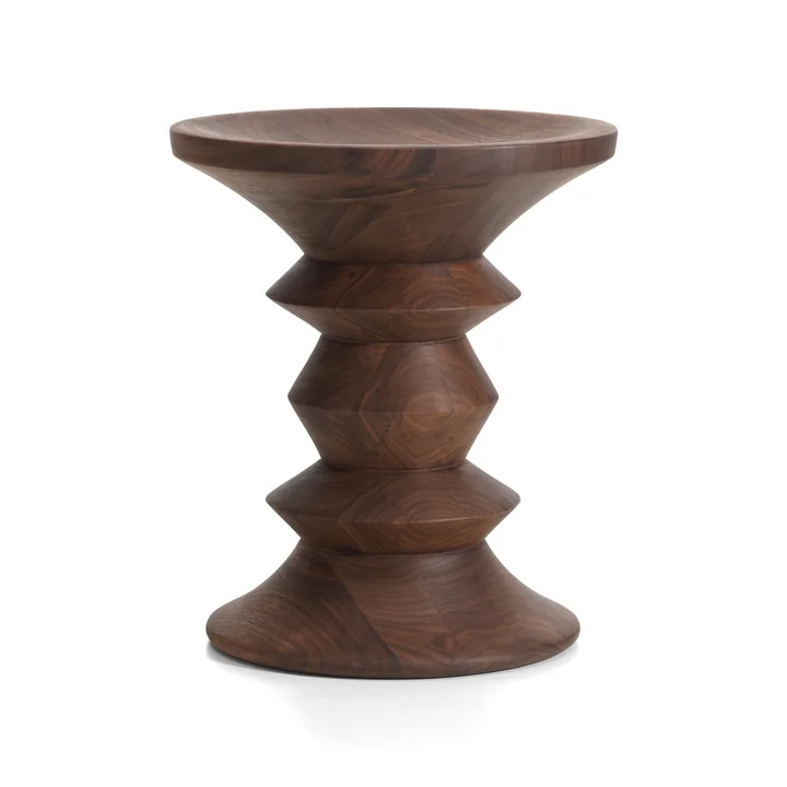 Vitra - Eames Stool, model A, dark walnut