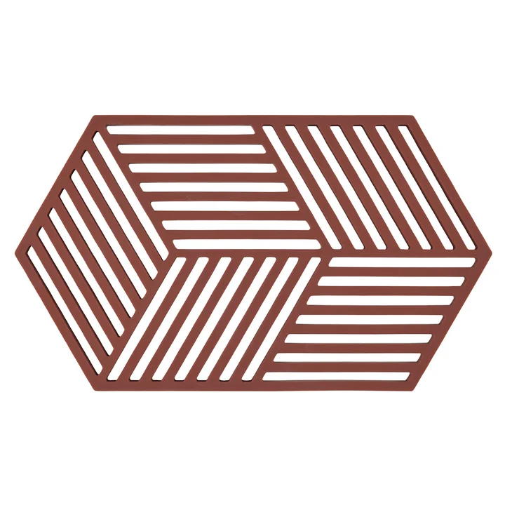 Zone Denmark - Hexagon Coaster large, burgundy