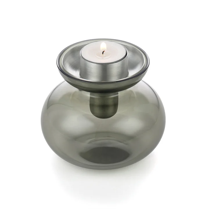 Zone Denmark - Inu vase / candle holder, smoked grey