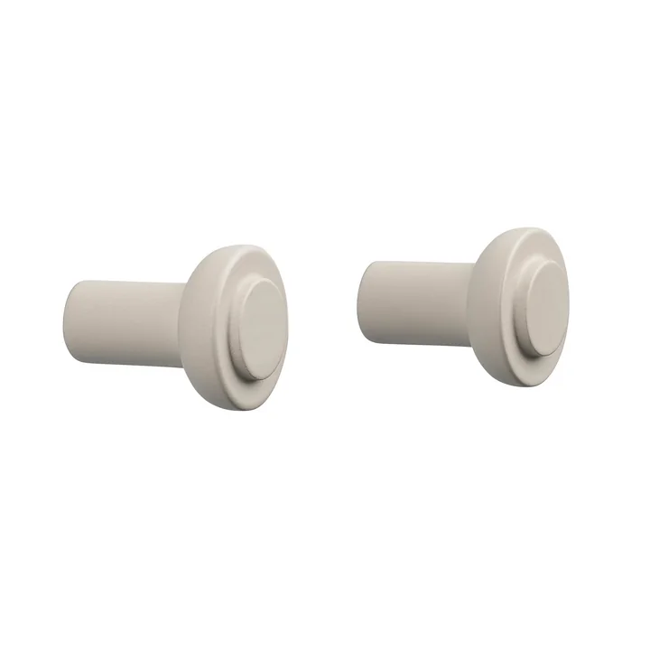 Zone Denmark - Sensu Coat hook Ø 2.5 cm, sand (set of 2)