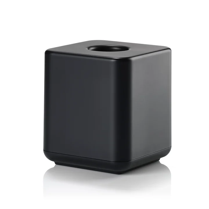 Zone Denmark - Ume Handkerchief box, 13 x 13 x 15.1 cm, black