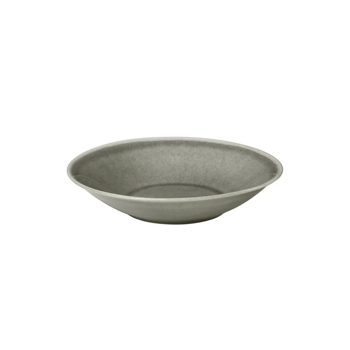 Broste Copenhagen - Nordic Rain deep plate, Ø 22.5 x H 5 cm, gray