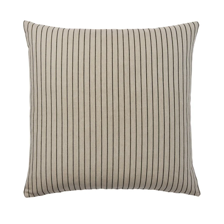 Broste Copenhagen - Karen Cushion cover, 60 x 60 cm, light beige / black