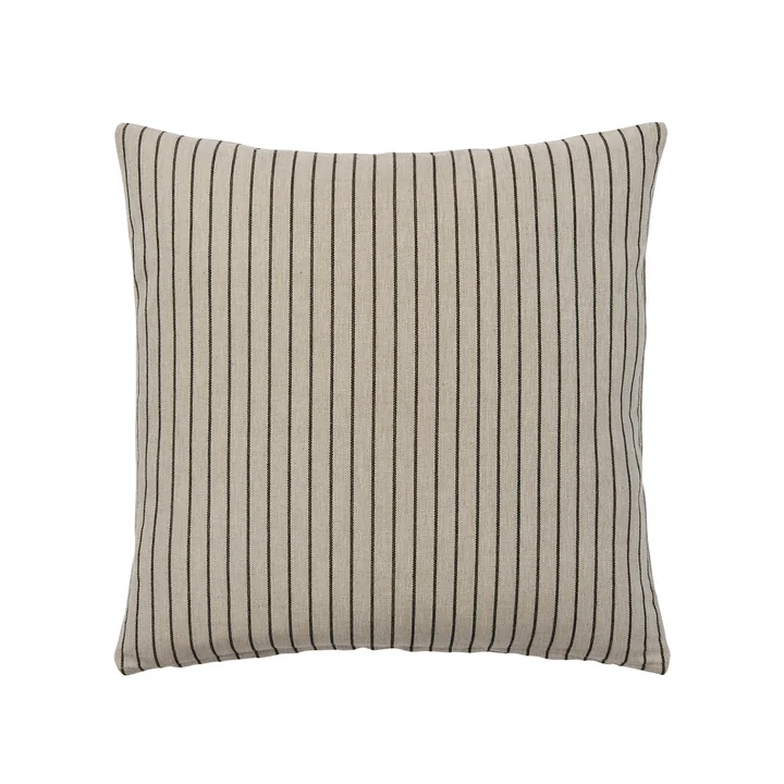 Broste Copenhagen - Karen Cushion cover, 50 x 50 cm, light beige / black