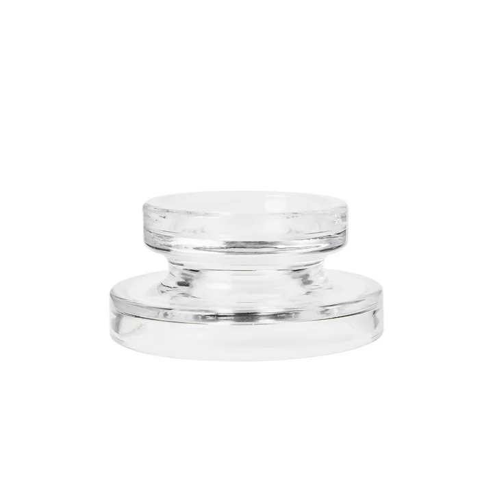 Broste Copenhagen - Petra Candlestick, Ø 13 x H 6. 5 cm, clear