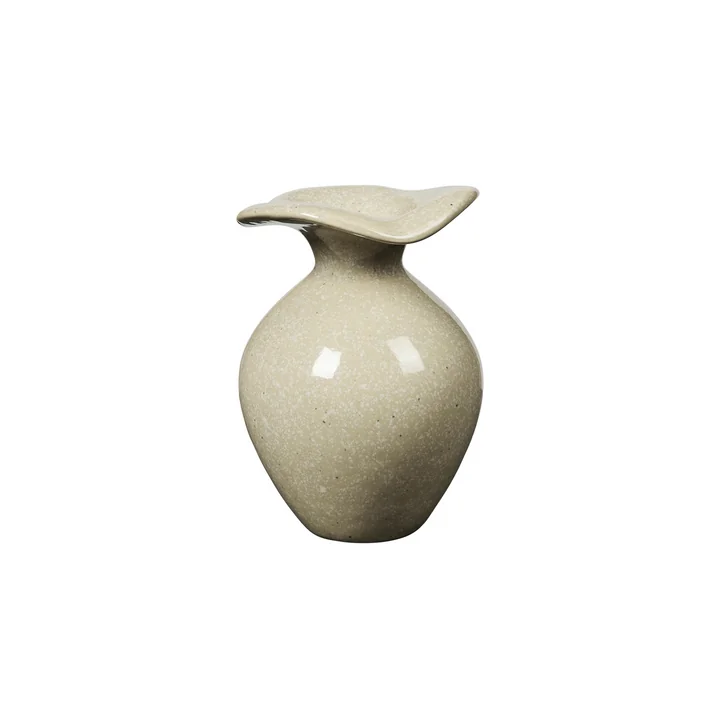 Broste Copenhagen - Florentina vase, Ø 9.5 cm x H 14 cm, beige