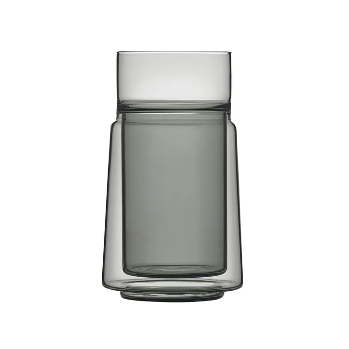 Jacob Jensen - Thermo double-walled glass, large, 33 cl, black