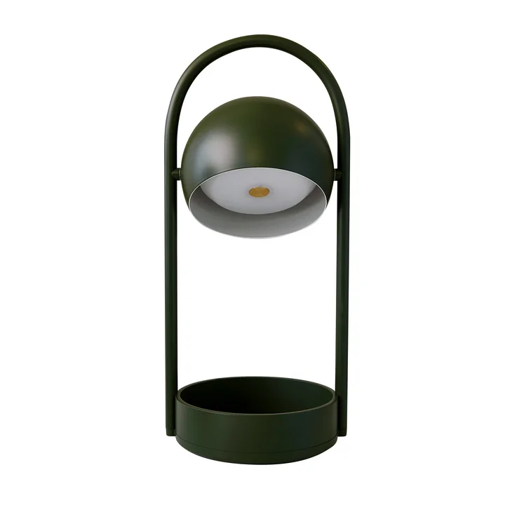 Frandsen - Ball Portable LED table lamp, olive green