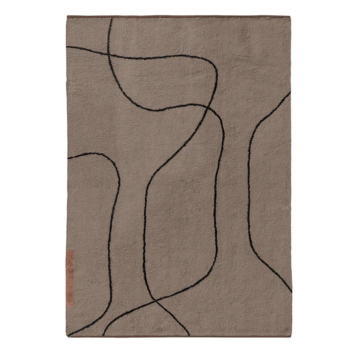 Mette Ditmer - Shadow Rug, 140 x 200 cm, brown
