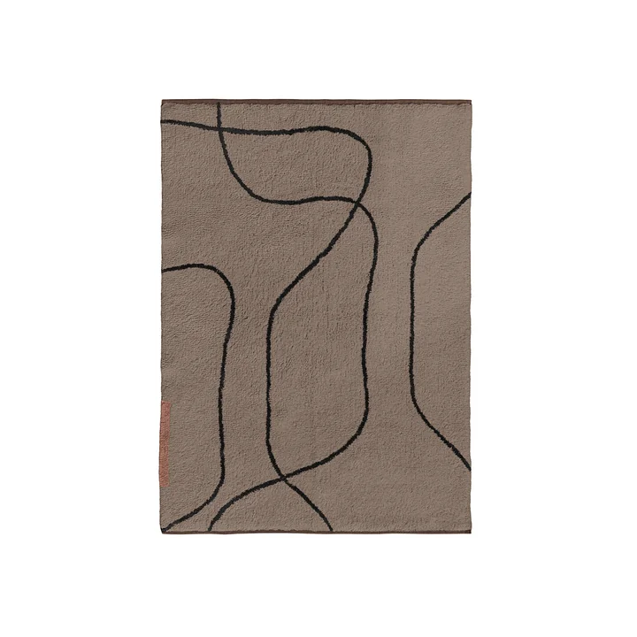 Mette Ditmer - Shadow Rug, 100 x 140 cm, brown