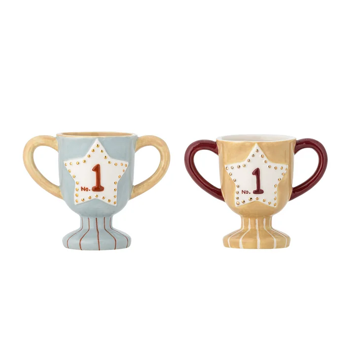 Bloomingville Mini - Trophy cup, 150 ml, multicolored (set of 2)