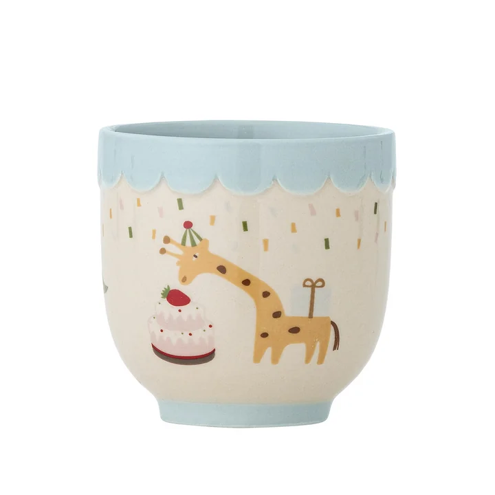 Bloomingville Mini - Celebrate Mug, Ø 7.5 cm, blue