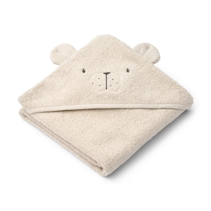 LIEWOOD - Albert Baby towel with hood, polar bear, sandy