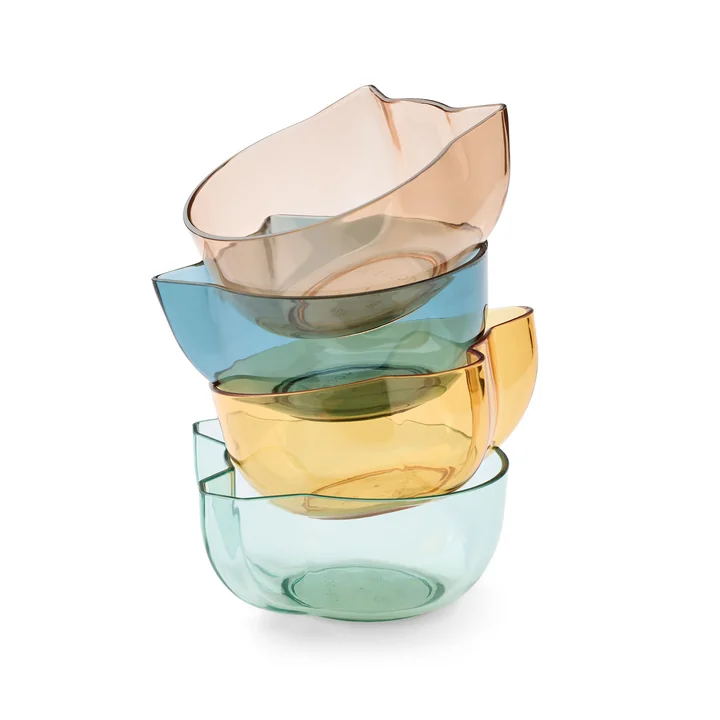 LIEWOOD - Berno bowls, 275 ml, indigo multi mix (set of 4)