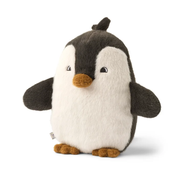 LIEWOOD - Berto teddy penguin, sandy / dark gray