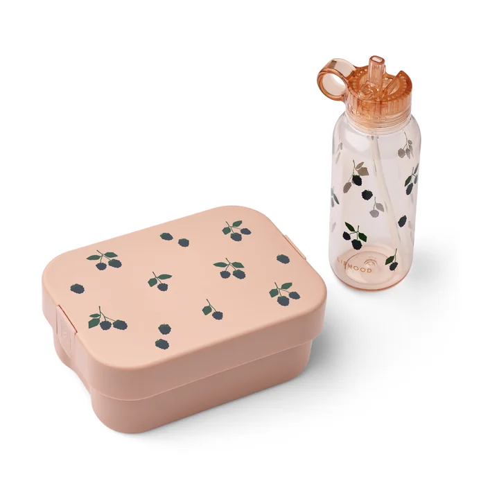LIEWOOD - Chelsey lunch box set, 500 ml, berry / pale tuscany