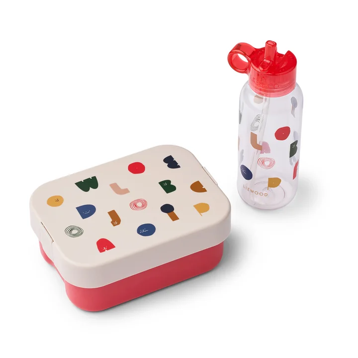 LIEWOOD - Chelsey lunch box set, 500 ml, characters / sandy