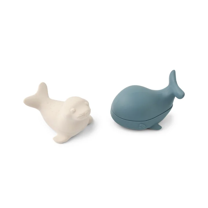 LIEWOOD - Duncan bath toy, Arctic / sandy (set of 2)