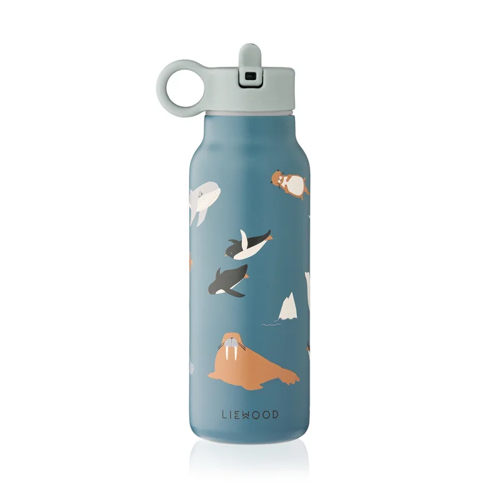 LIEWOOD - Falk water bottle, 350 ml, Arctic Sea / ocean view