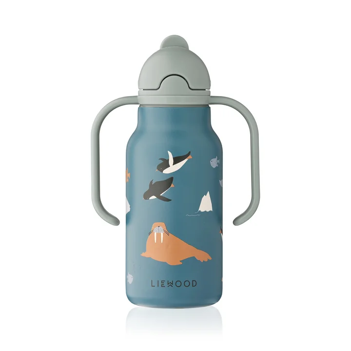 LIEWOOD - Kimmie printed bottle, 250 ml, Arctic / ocean view